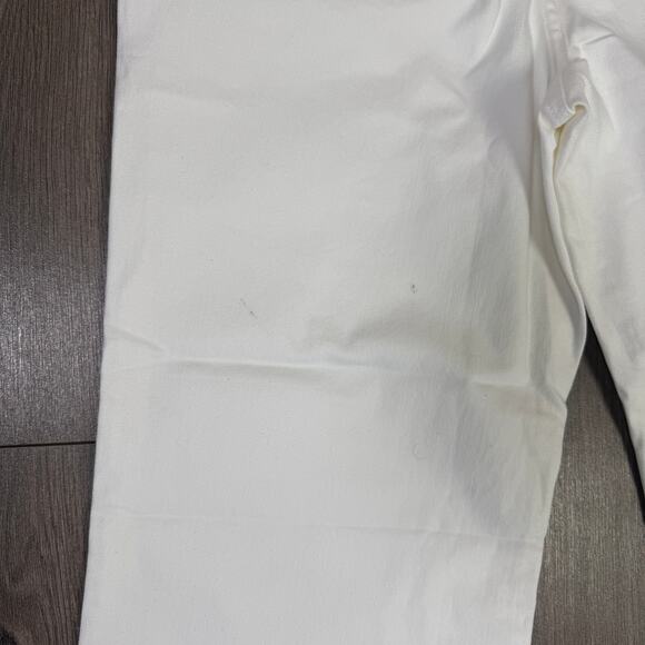 J.Crew Wide-Leg Cropped Jean WMNS 29 White Denim Hi-Rise All-Day Stretch Raw Hem - Picture 6 of 9